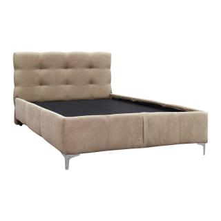 Double bed Fylliana Salvador in beige color ,size 220x170x110cm