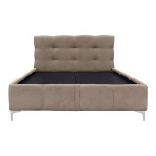 Double bed Fylliana Salvador in beige color ,size 220x170x110cm
