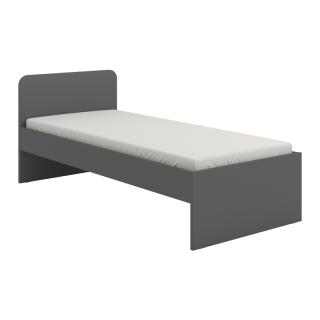 Bed ORFELIN 90 in grey graphite color ,size 95,5x205x85,5cm
