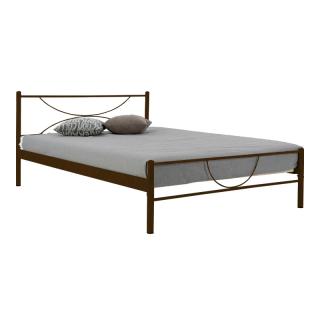 Metallic bed Morpheus in brown color, size 140*200