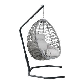 Hanging Chair Fylliana Simran in grey color 121*140*200