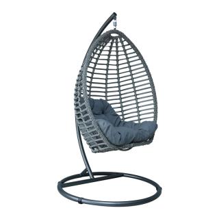 Hanging chair Fylliana Dima in grey color 105*195cm