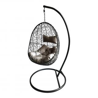 Hanging Chair Fylliana  Roca in grey color 105*195cm