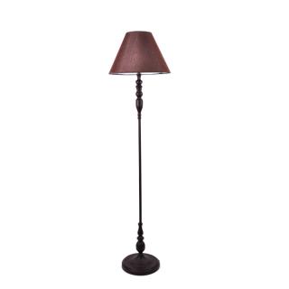 Floor metallic lamp Fylliana in brown color, size 38*38*154cm