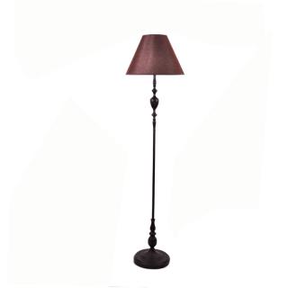 Floor metallic lamp Fylliana in brown color, size 38*38*154cm