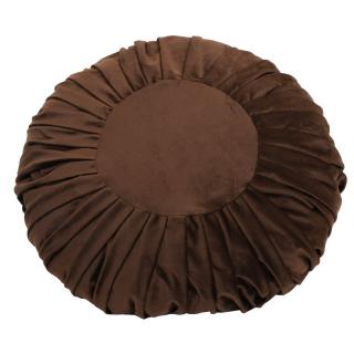 Pillow velvet Fylliana Taylor in brown color, size 50cm