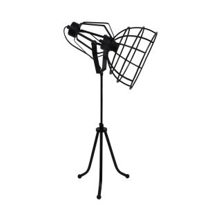 Metal table lamp Fylliana Cell in black color ,size 30x30x65cm
