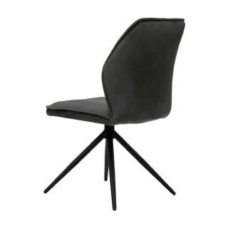 Metal Dinning chair Arleta grey color ,size 52x46x91cm
