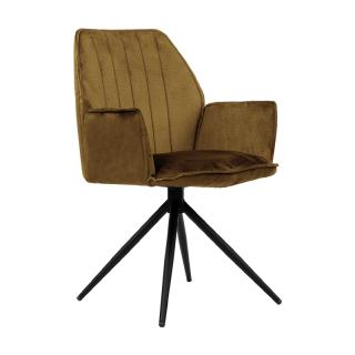Metal Dinning chair Dorothee taupe color ,size 58x46x91cm