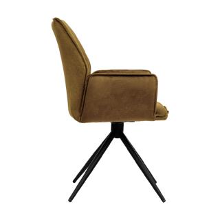 Metal Dinning chair Dorothee taupe color ,size 58x46x91cm