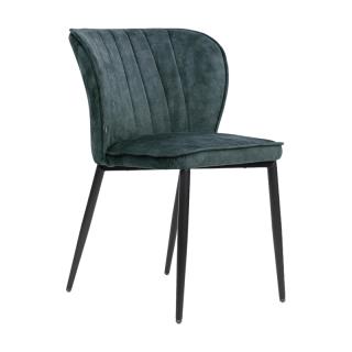 Metal Dinning chair Silvana petrol color ,size 56x43x84cm