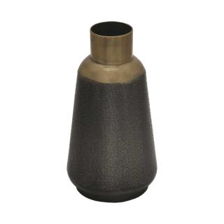 Metallic vase in bronze color, size 47cm