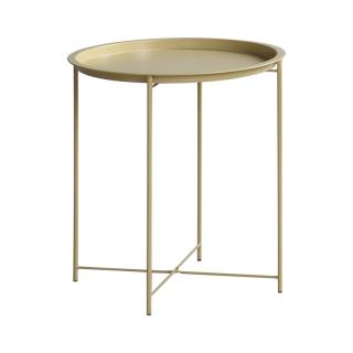 Round metal coffee table BT28 in cappuccino color ,size 47x50cm