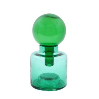 Μπουκάλι με πώμα φυσητό γυαλί πράσινο wntf