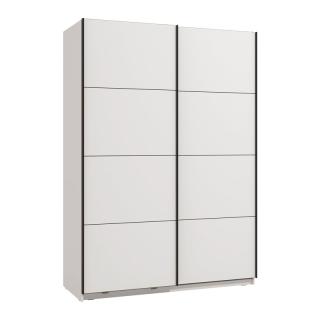 Wardrobe GARD 150 h205 in white color ,size 145x61x205cm