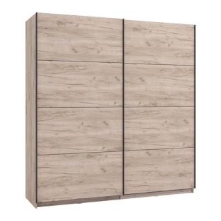 Wardrobe GARD 200 h205 in grey oak color ,size 195x61x205cm