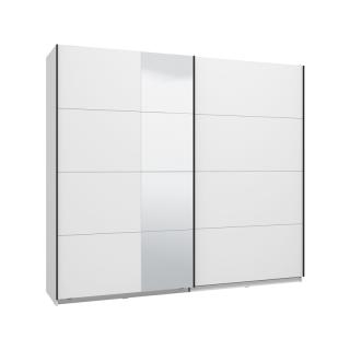 Wardrobe GARD 200 h217 in white color with mirror ,size 245x61x218cm