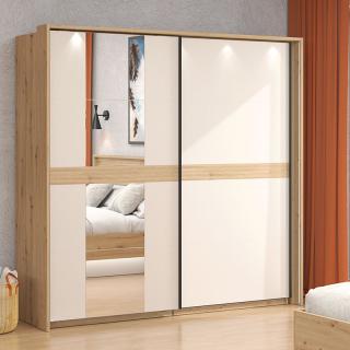 ΝΤΟΥΛΑΠΑ ΜΕ ΚΑΘΡΕΦΤΗ MODENA 245 OG H217 ARTISAN ΟΑΚ-CASHMERE ΧΡΩΜΑ 245x62x218εκ