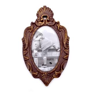 Hanging photoframe Fylliana in brown color
