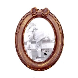 Photoframe Fylliana Bow in brown color, size 13*18cm