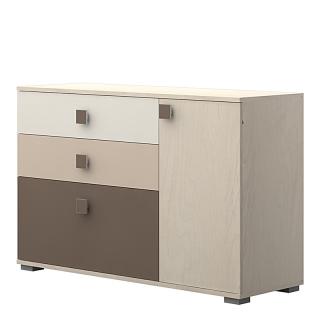 Commode Fylliana in coffee color, size 125*44*83cm