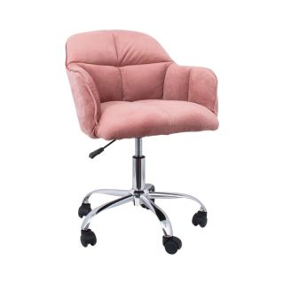 Armchair Fylliana 1819 in pink color ,size 58x53x85cm