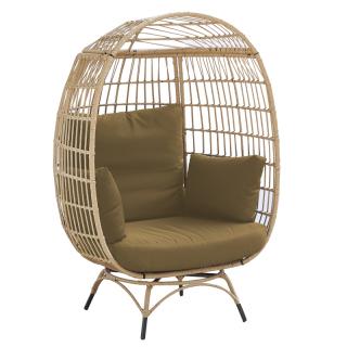Egg chair Fylliana Toril in brown color ,size 102*90*152
