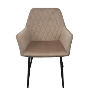 Armchair Fylliana 23162 in brown color ,size 60x60x87cm
