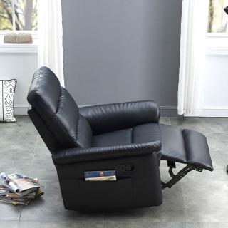 RECLINER SOFA MOTION WITH ROCKER FUNCTION PU T05-7X BLACK 87*95*100