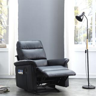 RECLINER SOFA MOTION WITH ROCKER FUNCTION PU T05-7X BLACK 87*95*100