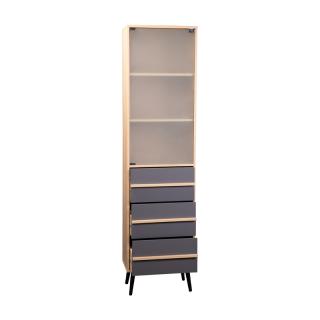 Book Shelf Fylliana Industry in sonoma-grey color ,size 50*29.5*190