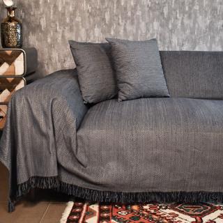 Sofa cover Fylliana Wave in raf color, size 180x300cm