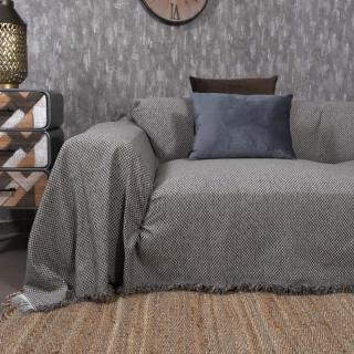 Sofa cover Fylliana Raphael in brown color, size 180x300cm