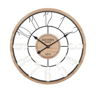 Wall clock Fylliana Old Town 1879 in nature color, size 60cm
