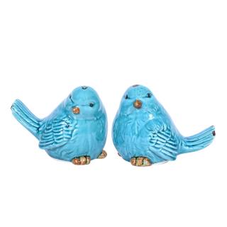 Set of two ceramic decorative birds Fylliana