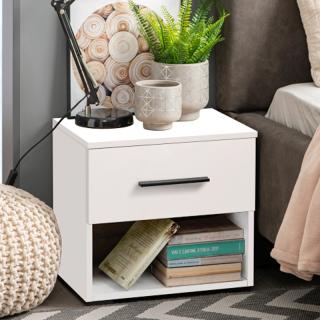 Set of two bedside stands Fylliana Tomy 2No1F white colour 44.5*33.5*42.5