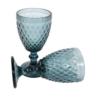 Set Fylliana of six water glasses in blue color