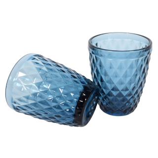 Set Fylliana of six whisky glasses in blue color