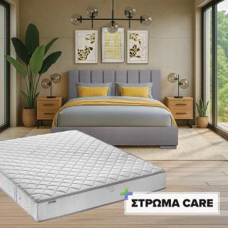 DOUBLE BED Udine IN ANTRACHITE COLOR SIZE 175x214x115cm + MATREESS Care 160x200
