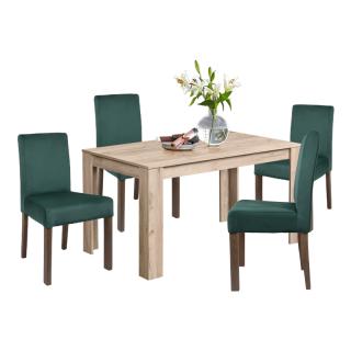 Dining set of table and 4 chairs Itaka