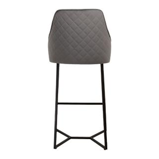 Bar stool Fylliana Hilda in grey color 48*43*104