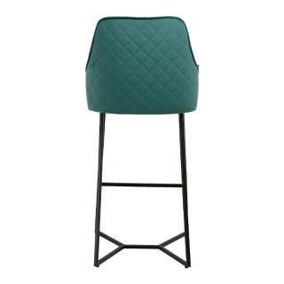 Bar stool Fylliana Hilda in green color 48*43*104