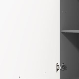 Kitchen element PETRA BD60  in grafite grey-white high gloss-grey matt foil ,size 60x56x214cm