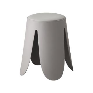 Round stool Fylliana 1542 in grey color ,size 30x30x46cm
