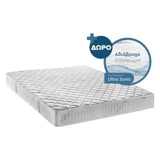 ΣΤΡΩΜΑ Fylliana MEMOSLEEP ΜΕ MEMORY FOAM 140x200εκ + ΔΩΡΟ ΑΔΙΑΒΡΟΧΟ ΕΠΙΣΤΡΩΜΑ