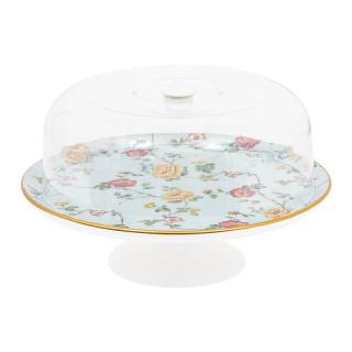 Footed Cake plate Fylliana Roses 30cm