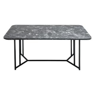 Coffee table Fylliana Diamond in black marble color 115*68*45