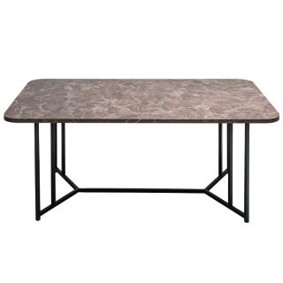 Coffee table Fylliana Diamond in grey marble color 115*68*45