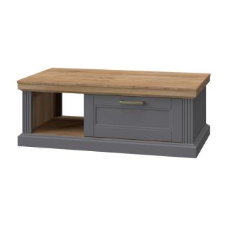 Coffee table Pacific KLS in grey graphite and grey oak color ,size 110*61*40