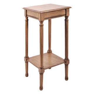Side table Fyllian in square shape and Sahara beige color, size 36*36*72